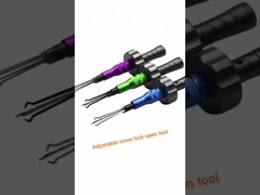 Seleção de fechadura de aço inoxidável para ferramenta de serralheiro civil A nova ferramenta de fechadura cruzada rápida (3 conjuntos)