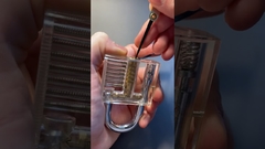 Arrombamento de fechaduras transparente #shorts #lockpicking