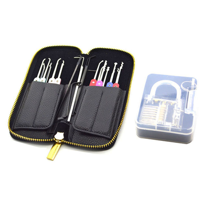 comprar Conjunto de cadeado de prática de aço inoxidável 22pcs Kit de seleção de cadeado automático Conjunto de seleção de cadeado de prática transparente Fabricação em linha