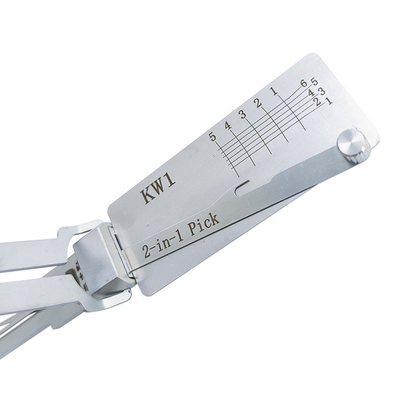 comprar Lishi Casa Lock Pick Prata fechadura de porta de aço inoxidável Lishi 2in1 Picks Tool Kw1 Lockpick Set Decoder Fabricação em linha