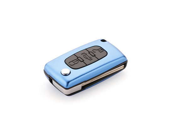 comprar Car Key Case Shell Alumínio Retrovisor Plegavel Shell Para Peugeot Azul Peugeot Key Shell online manufacture