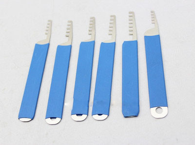 comprar 6 em 1 Comb estilo aço inoxidável lock pick sets para iniciantes Fabricação em linha