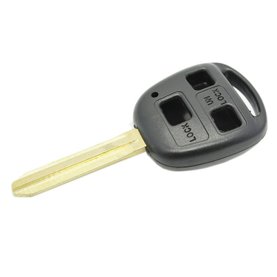 comprar Confortável e durável Toyota 3 botões chave remota carcaça com alça de plástico preto Fabricação em linha