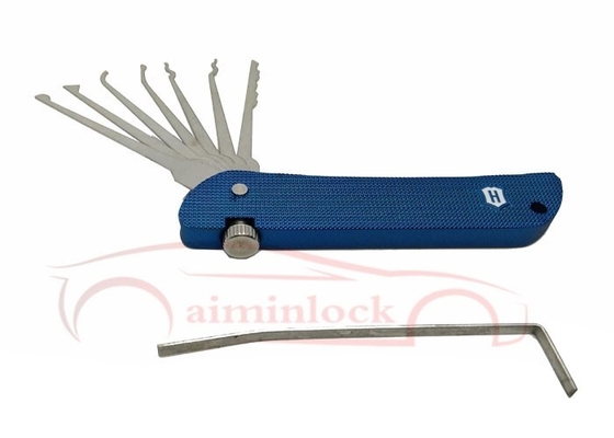 comprar Ferramentas de fechadura dobráveis 7 em 1 Ferramentas de fechadura Haoshi Fold Ferramentas de fechadura (azul) Fabricação em linha