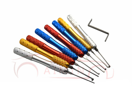 Aço inoxidável Kaba Lock pick Practice Lock Pick Unlock Tool Set Chaves Remover Ferramentas