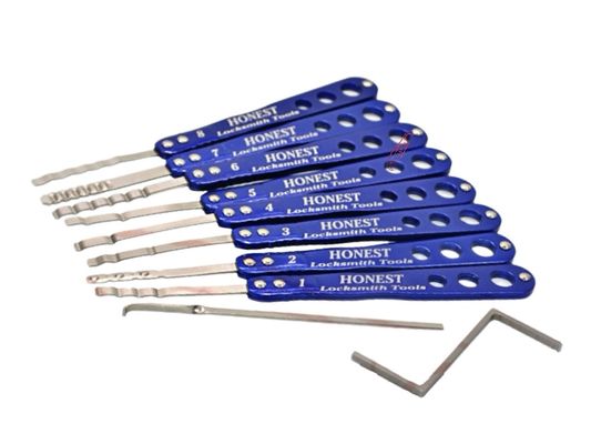 Ferramentas de chaveiro para cofres 8 em 2 Conjunto de gazuas Ganchos Conjunto de gazuas